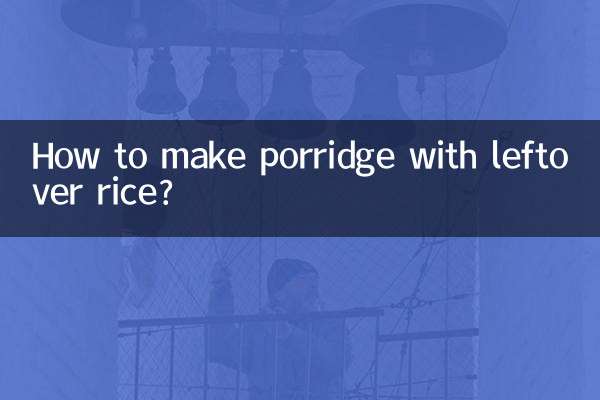 Come preparare il porridge con il riso avanzato?