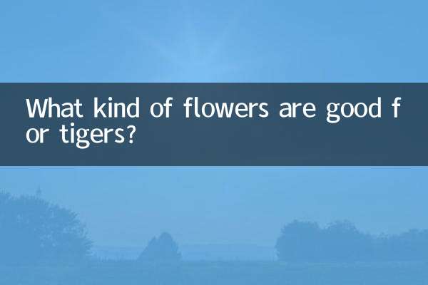 Welche Blumen sind gut für Tiger?