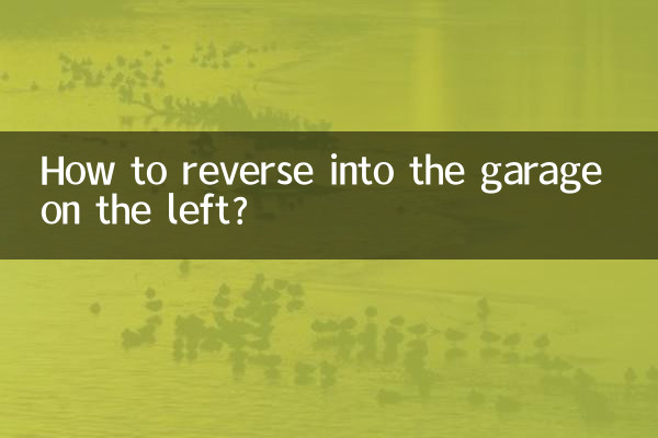 ¿Cómo dar marcha atrás al garaje de la izquierda?
