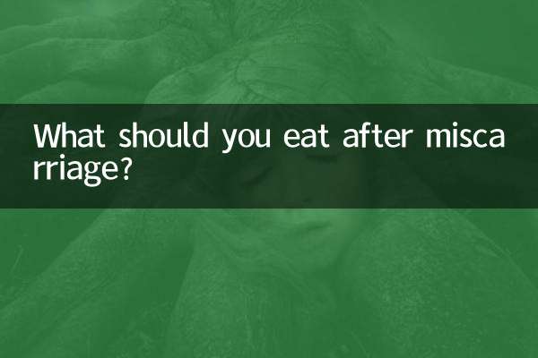 流產後應該吃什麼