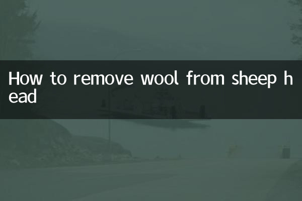 Cómo quitar la lana de la cabeza de oveja