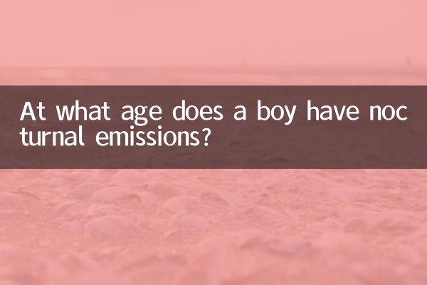 男孩什麼年齡遺精