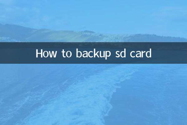 How to backup sd card