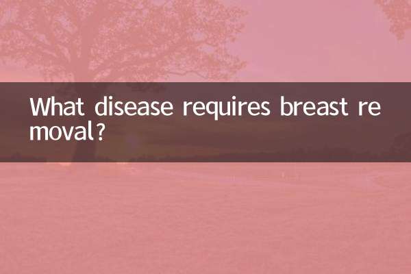 Que doença requer a remoção da mama?