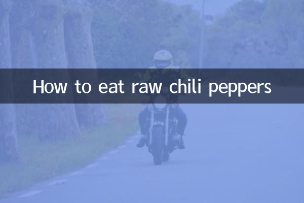 کچی مرچ مرچ کیسے کھائیں