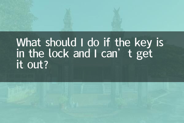 Was soll ich tun, wenn der Schlüssel im Schloss steckt und ich ihn nicht herausbekomme?