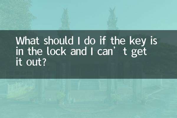 Was soll ich tun, wenn der Schlüssel im Schloss steckt und ich ihn nicht herausbekomme?