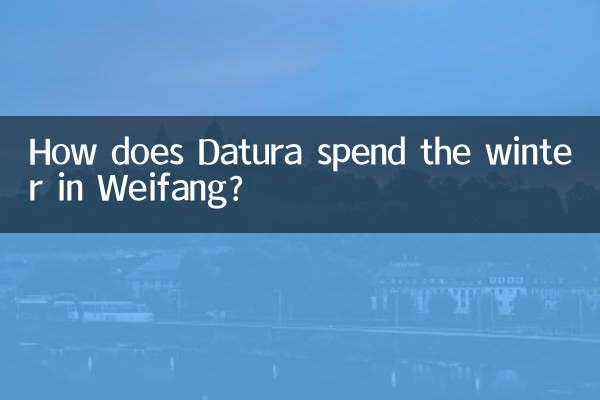 ¿Cómo pasa Datura el invierno en Weifang?