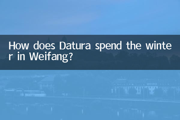 ¿Cómo pasa Datura el invierno en Weifang?