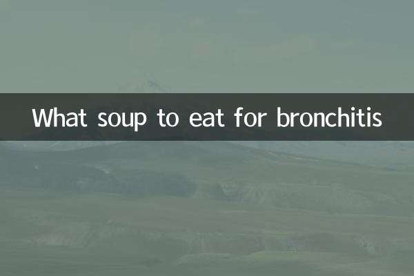 Quelle soupe manger pour la bronchite
