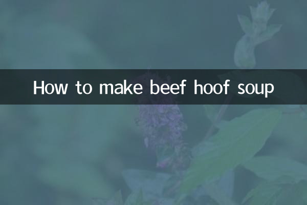 Wie man Rindfleisch -Hufsuppe macht