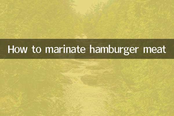 Как мариновать мясо гамбургера