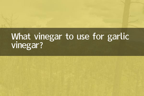 What vinegar to use for garlic vinegar?