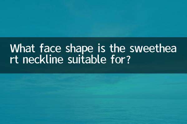 स्वीटहार्ट नेकलाइन किस चेहरे के आकार के लिए उपयुक्त है?