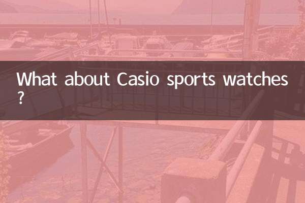 Was ist mit Sportuhren von Casio?