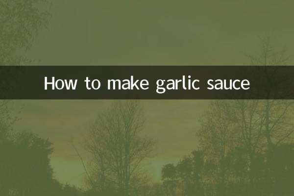 Cómo hacer salsa de ajo