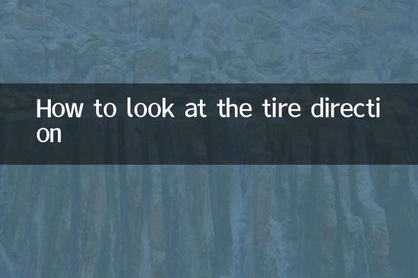 How to look at the tire direction