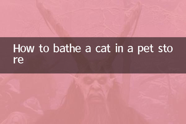 نحوه حمام کردن گربه در فروشگاه حیوانات خانگی