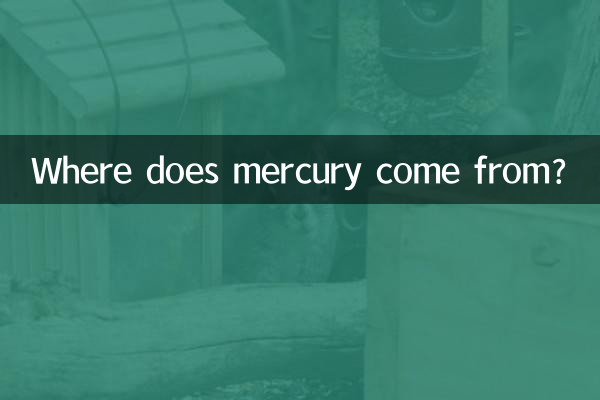 D'où vient le mercure ?