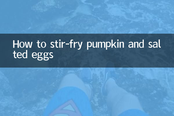 Cómo sofreír calabaza y huevos salados