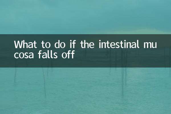 Qué hacer si se cae la mucosa intestinal.