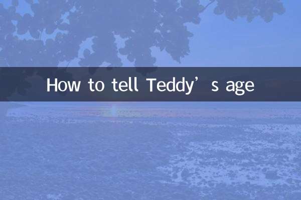 Wie erkennt man Teddys Alter?