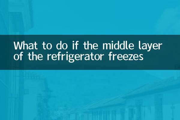 Cosa fare se lo strato intermedio del frigorifero si congela