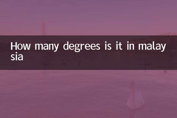 말레이시아는 몇 도인가요?