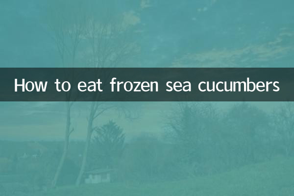 Come mangiare i cetrioli di mare congelati