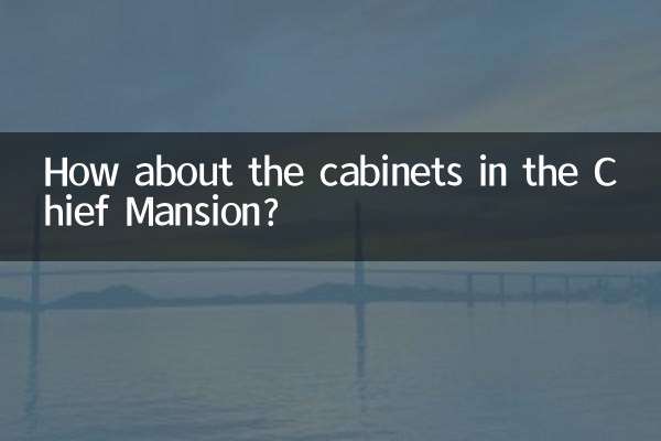 How about the cabinets in the Chief Mansion?