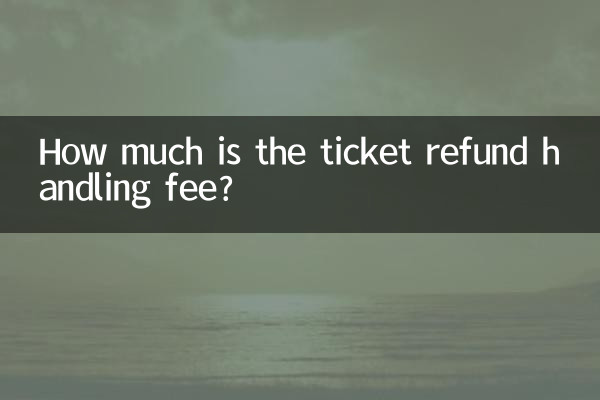 टिकट रिफंड हैंडलिंग शुल्क कितना है?