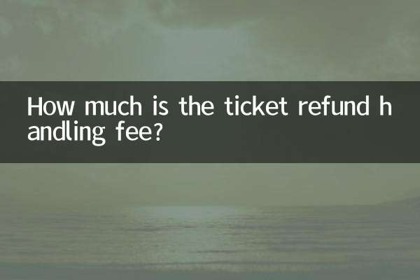 टिकट रिफंड हैंडलिंग शुल्क कितना है?