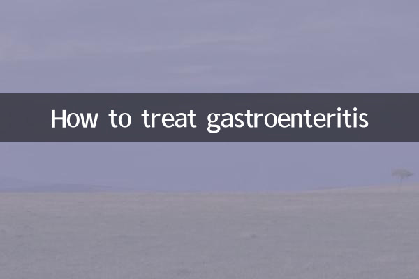 Wie behandelt man Gastroenteritis?