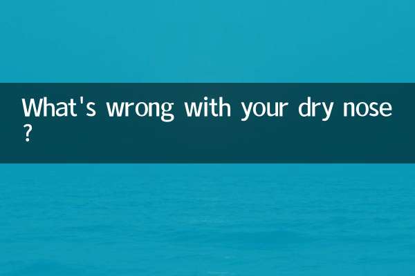 What's wrong with your dry nose?