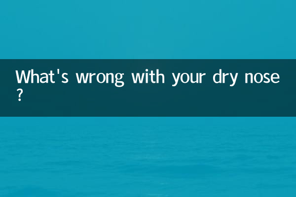 What's wrong with your dry nose?