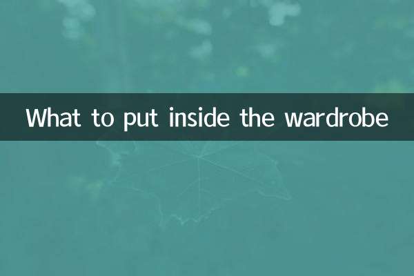 What to put inside the wardrobe