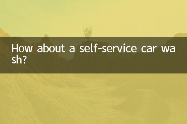 How about a self-service car wash?