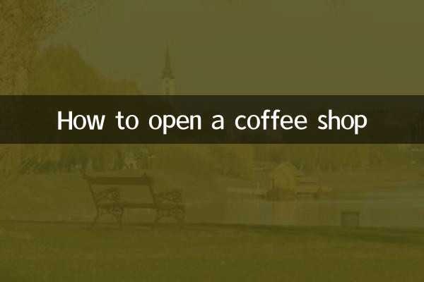 How to open a coffee shop