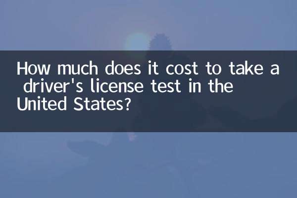 미국에서 운전면허 시험을 치르는 데 비용이 얼마나 드나요?