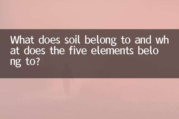 إلى ماذا تنتمي التربة وإلى ماذا تنتمي العناصر الخمسة؟