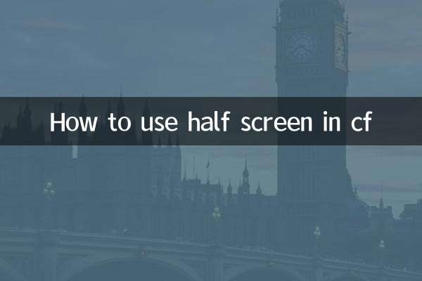 How to use half screen in cf