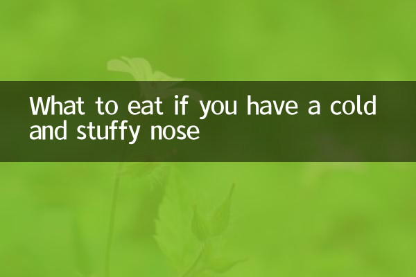 Was man essen sollte, wenn man eine Erkältung und eine verstopfte Nase hat