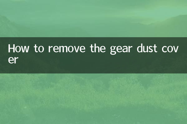 ギアダストカバーの外し方