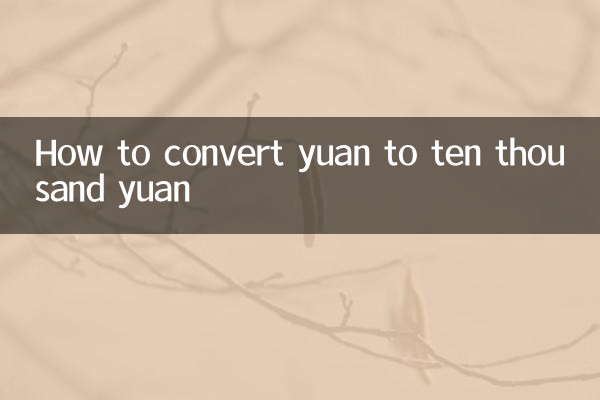 Как перевести юань в десять тысяч юаней