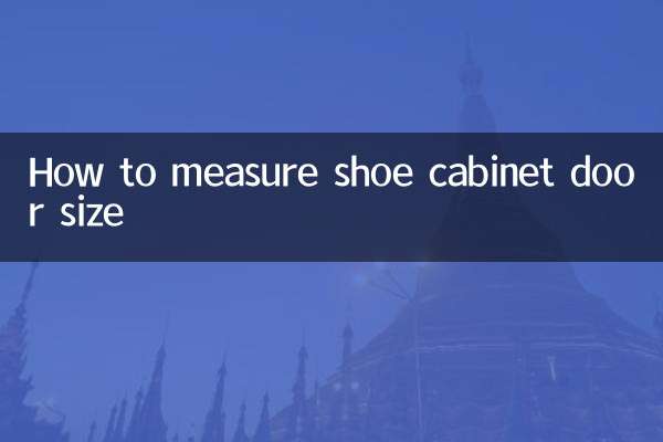 Comment mesurer la taille de la porte d'un meuble à chaussures