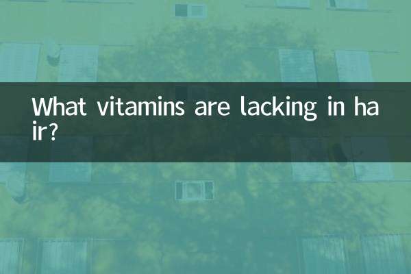 Welche Vitamine fehlen im Haar?