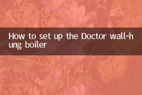 博士壁掛爐怎麼設置