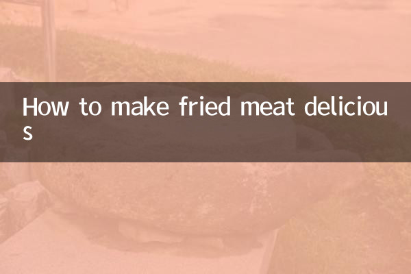 Cómo hacer deliciosa la carne frita