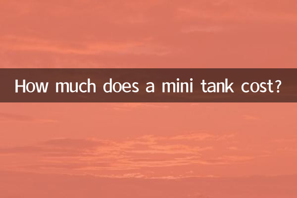 Quanto costa un mini serbatoio?