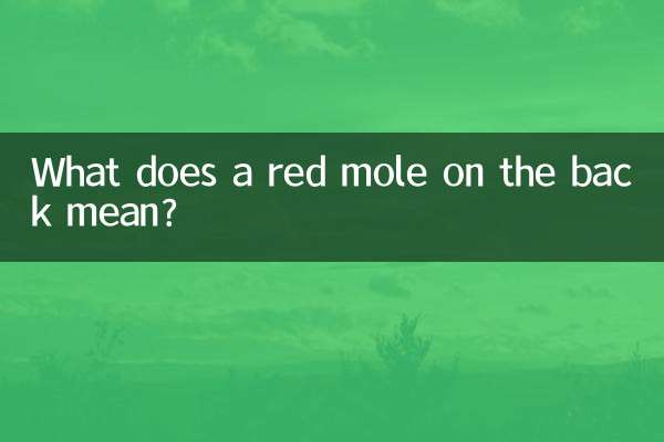 Что означает красная родинка на спине?